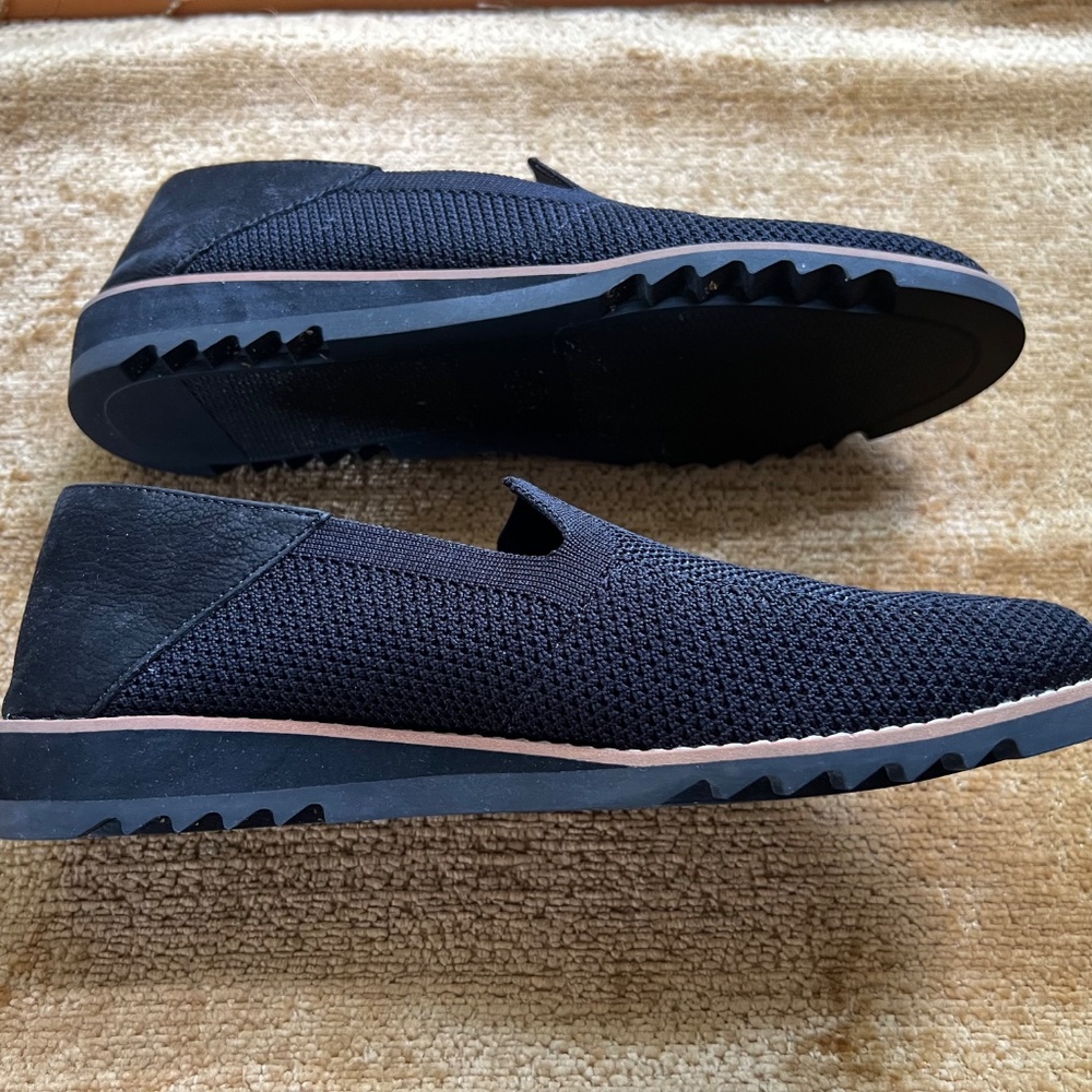 Eileen Fisher, Loafers, Flats, Womens, Sz 8,‎ Black, Knit, Stretch Slip-on - Picture 4 of 5